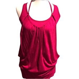 🌺 Mason Fuchsia Tank Top - Size Petite - NWT - Two-Layered Design - Racerback